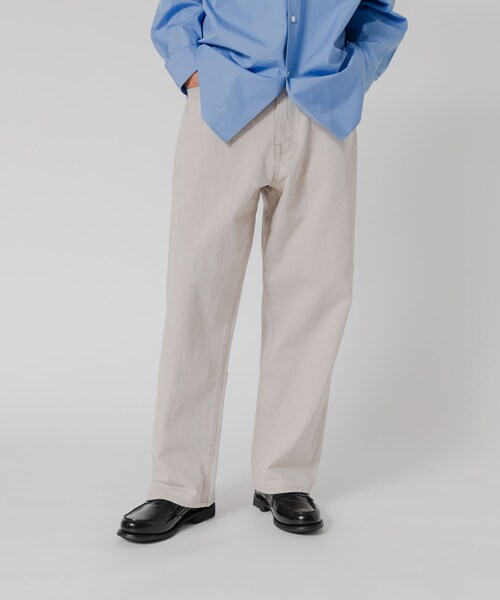 URBAN RESEARCH(アーバンリサーチ)の「11.8oz COL/DENIM WIDE PANTS(デニムパンツ・メンズ・MOCHA/BLEACH・M/L)」の22枚目の写真