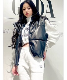 GYDA | フェイクレザーPaddingベスト(ベスト)