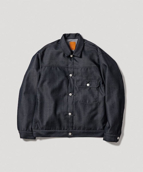 ADAM ET ROPE'(アダムエロペ)の「【NIKKE】デニム トラッカー ジャケット / ADAM ET ROPE' JEANS -PERS-(デニムジャケット・メンズ・ブラック/ブラック系/ネイビー・L/M/S)」の16枚目の写真