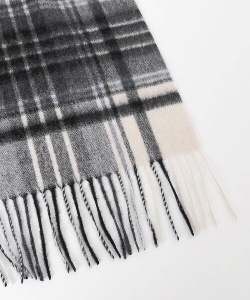URBAN RESEARCH ROSSO（アーバンリサーチロッソ）の「カシミヤチェックストール（ストール/ショール・レディース・OFF×BROWN/OFF×BLACK・Free）」の5枚目の写真