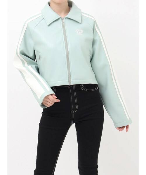 GYDA（ジェイダ）の「GDラインスリーブショートジャケット（ライダース