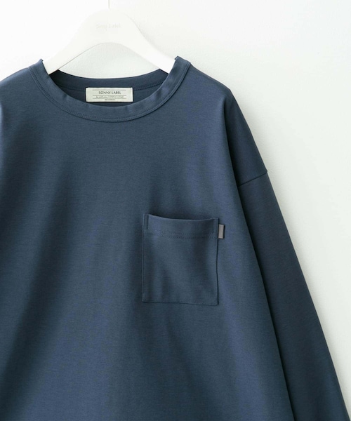 URBAN RESEARCH Sonny Label（アーバンリサーチサニーレーベル）の「ポンチポケット付ロングスリーブTシャツ（Tシャツ/カットソー・メンズ・ホワイト/グレージュ/チャコール/ブラック/ブルーグレー・M/L/XL）」の5枚目の写真