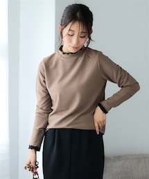 nissen | <大きいサイズ>配色メロウプチハイカットソートップス(Tシャツ/カットソー)
