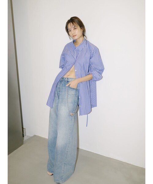 Ungrid（アングリッド）の「【Htage】サイドデザインルーズデニム（その他・レディース・ブルー・24ｲﾝﾁ/25ｲﾝﾁ/26ｲﾝﾁ）」の11枚目の写真
