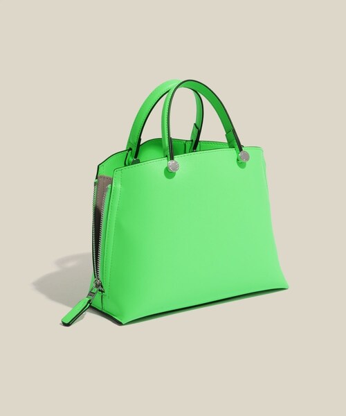 ROPE'（ロペ）の「【E'POR】Y BAG Mini【超軽量】（ハンドバッグ・レディース・ブラック/ライトグレー/キナリ/グリーン/ライトグリーン/ラベンダー/ダークグリーン/キミドリ/グレー/パープル/ピンク・F）」の4枚目の写真