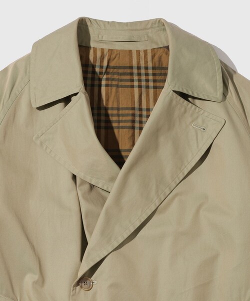 ADAM ET ROPE'(アダムエロペ)の「【blurhms/ブラームス】Cotton Gabardine Trench Coat(ダウンジャケット/コート・メンズ・カーキ・3/4)」の4枚目の写真