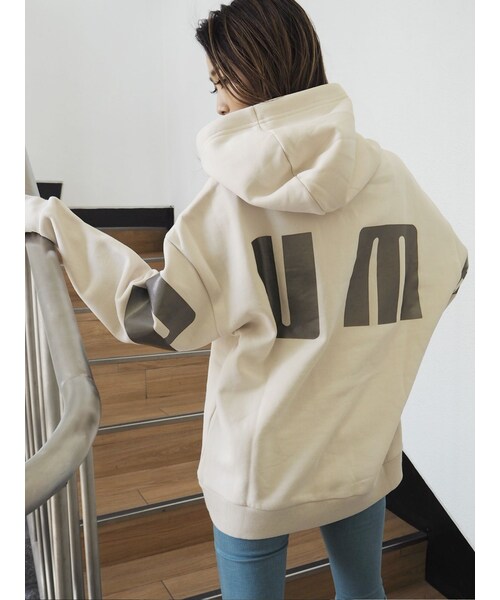 GYDA（ジェイダ）の「RETROフーディ（その他トップス・レディース・アイボリー/ブラック/ボルドー・L/F）」の12枚目の写真