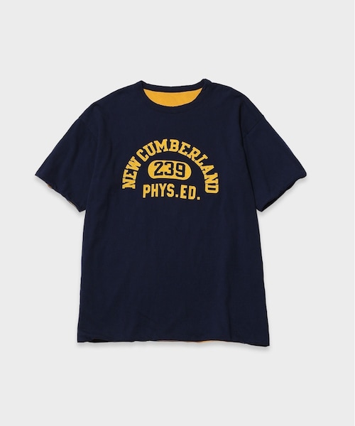 ADAM ET ROPE'(アダムエロペ)の「【Champion/チャンピオン】USN REVERSIBLE T-SHIRT(Tシャツ/カットソー・メンズ・ネイビー/レッド・L/M/XL)」の1枚目の写真
