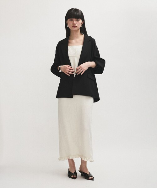 ADAM ET ROPE'（アダムエロペ）の「ポインテッドウェッジミュール（サンダル・レディース・ブラック/オフホワイト/ベージュ系・23.0/23.5/24.0/24.5）」の16枚目の写真