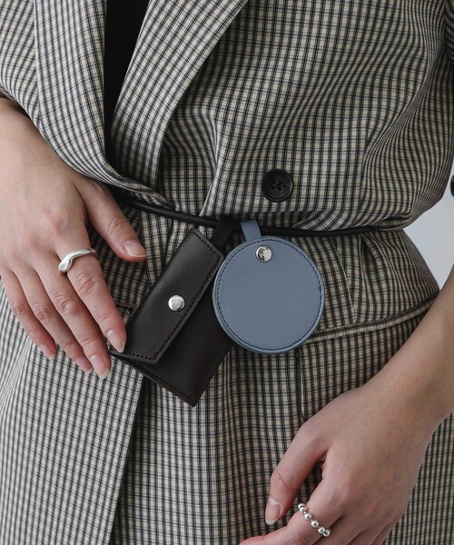 SENSE OF PLACE by URBAN RESEARCH（センスオブプレイスバイアーバンリサーチ）の「コンビカラーポーチツキベルト（ベルト・レディース・BLACK/BRN×BLU/GRE×YEL・One）」の2枚目の写真