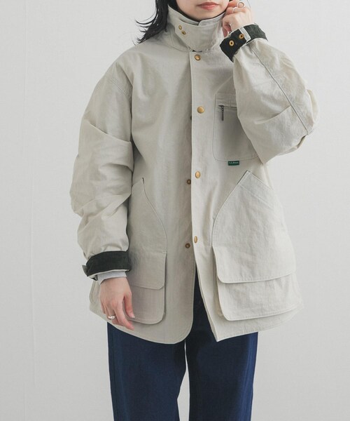 URBAN RESEARCH DOORS(アーバンリサーチドアーズ)の「L.L.Bean JAPAN EDITION BEANSFIELD COAT(テーラードジャケット・レディース・SAND/BEIGE/ORANGE/FOREST・S)」の10枚目の写真