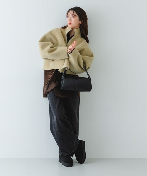 RODE SKO（ロデスコ）の「センターラインボストンバッグ（ボストンバッグ・レディース・BLACK/BEIGE・One）」の7枚目の写真