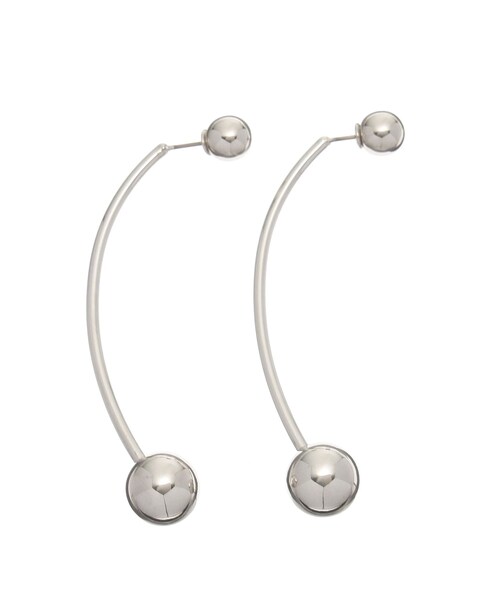 MURUA（ムルーア）の「ハングボールキャッチピアス（ピアス（両耳用）・レディース・シルバー/ゴールド・F）」の2枚目の写真