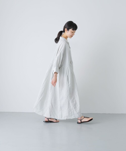 かぐれ（カグレ）の「Honnete　GATHERED DRESS（ワンピース・レディース・SILVER/BLUE/NOIR・One）」の20枚目の写真