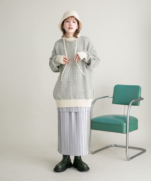 KBF（ケイビーエフ）の「バックドロストバケットHAT（ハット・レディース・IVORY/KHAKI/BLACK・one）」の10枚目の写真