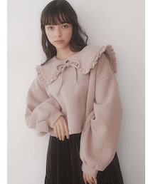 merry jenny | フリルリボントレーナー(Tシャツ/カットソー)