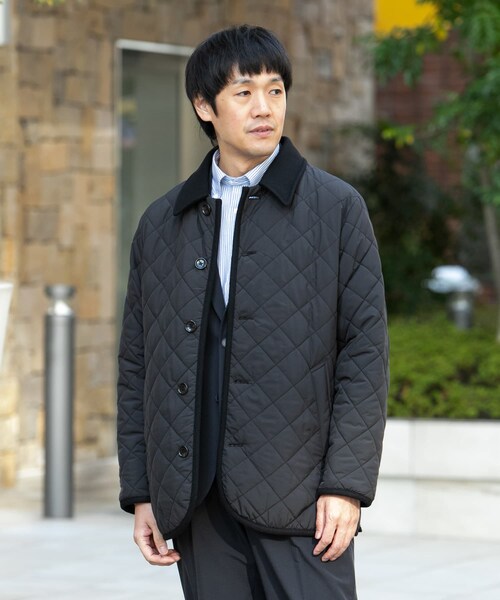 URBAN RESEARCH DOORS(アーバンリサーチドアーズ)の「LIFE STYLE TAILOR LIMONTA EAST キルティングコート(ダウンジャケット/コート・メンズ・BLACK/NAVY・M/L)」の15枚目の写真