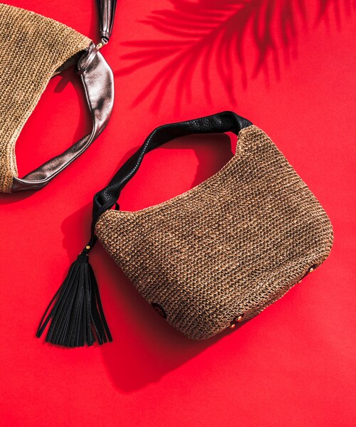 URBAN RESEARCH ROSSO（アーバンリサーチロッソ）の「VIOLAd’ORO　アバカワンショルダーバッグ（かごバッグ・レディース・W BROWN B・-）」の2枚目の写真