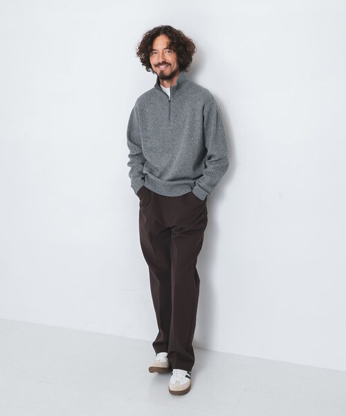 URBAN RESEARCH Sonny Label（アーバンリサーチサニーレーベル）の「OOPS　バックBIGロゴニット（ニット/セーター・メンズ・GRAY/BLACK/GREIGE・M/L/XL）」の16枚目の写真