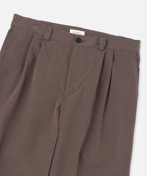Saturdays NYC(サタデーズ ニューヨークシティ )の「George Wide Two Tuck Pant(その他パンツ・レディース・ブラック/ダークブラウン・L/M/S/XL)」の20枚目の写真