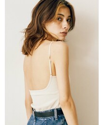 EVRIS | バックオープンリブキャミソール(キャミソール)