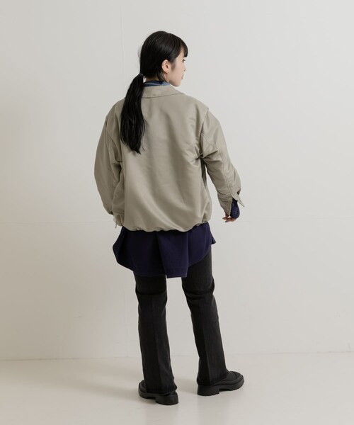 THE GOODLAND MARKET（ザグッドランドマーケット）の「SREU　Coach jacket（ブルゾン・レディース・GRAY1/BLACK1・M）」の10枚目の写真