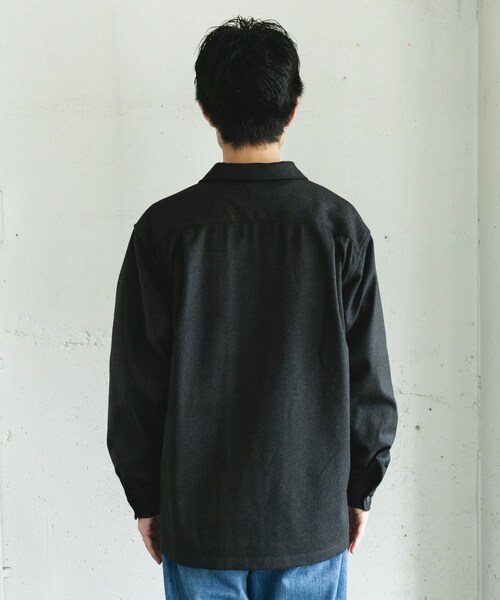 URBAN RESEARCH DOORS(アーバンリサーチドアーズ)の「ジャージメルトンオープンカラーシャツ(シャツ/ブラウス・メンズ・BLUE NAVY/CHARCOAL・M/L)」の11枚目の写真