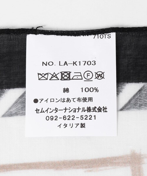 URBAN RESEARCH Sonny Label（アーバンリサーチサニーレーベル）の「AULENTTI　ペイズリースカーフ（バンダナ/スカーフ・レディース・BLACK/NAVY・One）」の6枚目の写真