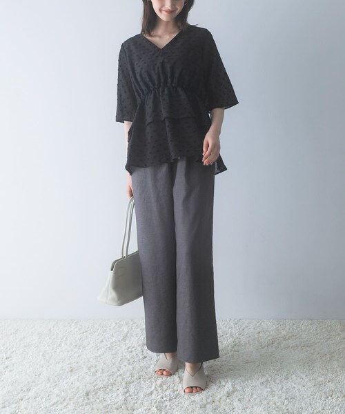 URBAN RESEARCH ROSSO（アーバンリサーチロッソ）の「タンブラーストレートパンツ（その他パンツ・レディース・BROWN/OFF/GRAY・36/38）」の12枚目の写真