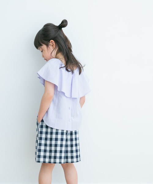 URBAN RESEARCH DOORS(アーバンリサーチドアーズ)の「2WAYフリルブラウス(KIDS)(その他トップス・キッズ・LAVENDER/IVORY・105/120/135)」の20枚目の写真