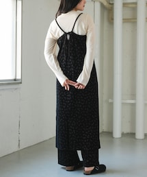 URBAN RESEARCH DOORS | FORK&SPOON　ベロアプリントエプロンワンピース(ワンピース)