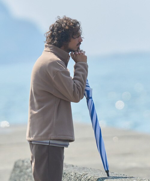 URBAN RESEARCH Sonny Label（アーバンリサーチサニーレーベル）の「OOPS　リサイクルマイクロフリースハーフジップ（その他トップス・メンズ・BLACK/CAMEL/GRAY・M/L/XL）」の14枚目の写真