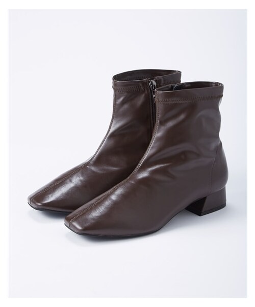 nissen（ニッセン）の「【ゆったり幅広】ストレッチショートブーツ（低反発中敷）（ワイズ４Ｅ）（ブーツ・メンズ・黒/ダークブラウン/アイボリー・M=23.0~23.5cm/4E/L=24.0~24.5cm/4E/LL=25.0~25.5cm/4E/3L=26.0~26.5cm/4E）」の10枚目の写真