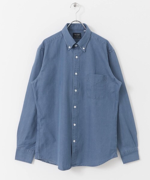 URBAN RESEARCH DOORS（アーバンリサーチドアーズ）の「LIFE STYLE TAILOR　デニムボタンダウンシャツ（シャツ/ブラウス・メンズ・NAVY/BLUE・S/M/L）」の12枚目の写真