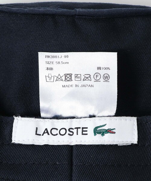 URBAN RESEARCH Sonny Label（アーバンリサーチサニーレーベル）の「LACOSTE　バケットハット（ハット・レディース・NOIR/BLANC/VIENNOS/MARINE・FREE）」の16枚目の写真
