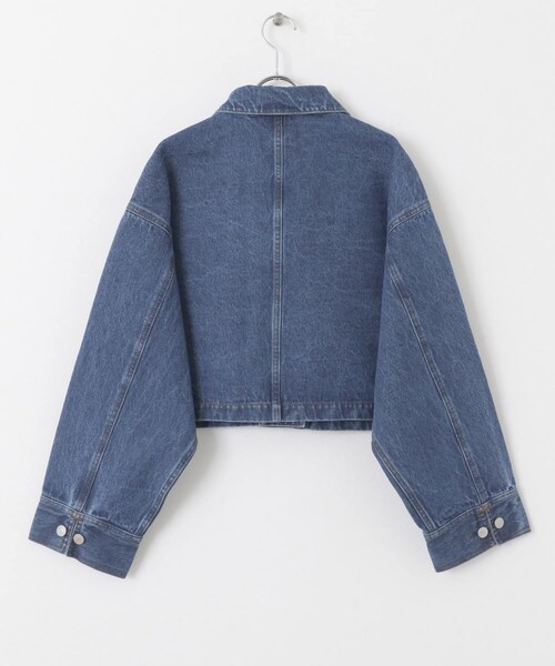 KBF（ケイビーエフ）の「WIDEデニムジャケット（デニムジャケット・レディース・BEIGE/BLUE・one）」の22枚目の写真