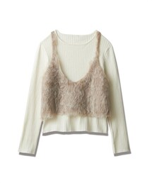 nissen | キャミドッキングリブニット(ニット/セーター)