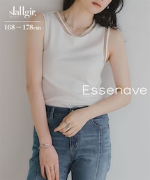 slattgir | 高身長 ポイントシアータンクトップ(トールサイズ)Essenave(Tシャツ/カットソー)