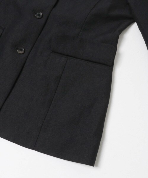 URBAN RESEARCH(アーバンリサーチ)の「new basic WOOL LINEN JACKET(テーラードジャケット・レディース・BLACK・36/38)」の4枚目の写真