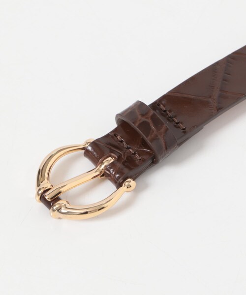 URBAN RESEARCH ROSSO（アーバンリサーチロッソ）の「LEFIJE　Matisse BELT（ベルト・レディース・Black/Coconut・80）」の8枚目の写真