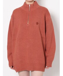 EVRIS | SUNNYハーフジップニットトップス(ニット/セーター)