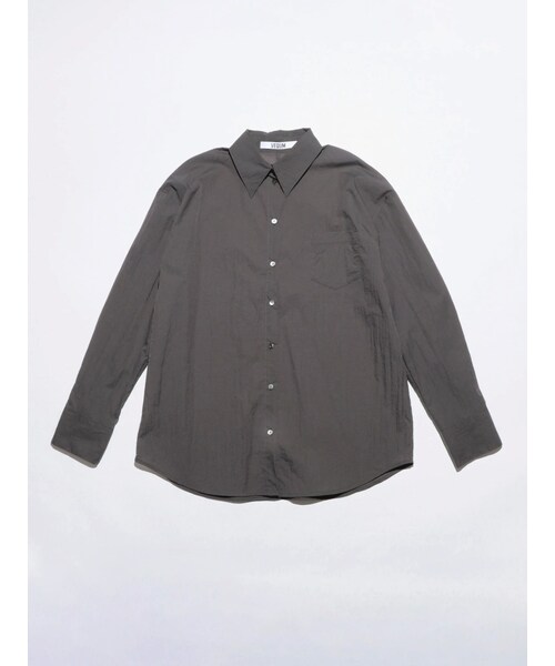 EMODA（エモダ）の「【VEQUM】OVER SHEER SHIRT（シャツ/ブラウス・レディース・アイボリー/グレー/パープル・F）」の3枚目の写真