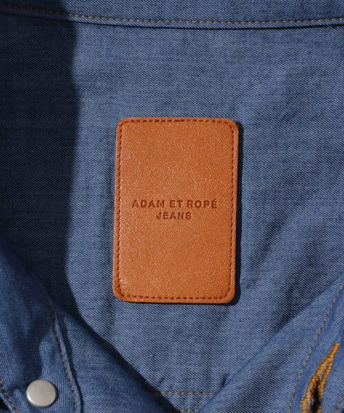ADAM ET ROPE'（アダムエロペ）の「ライトオンスデニムシャツ ADAM ET ROPE' JEANS（シャツ/ブラウス・メンズ・ネイビー/ブルー系・L/M）」の12枚目の写真
