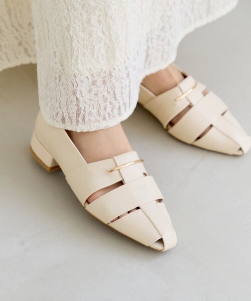 VIS（ビス）の「グルカフラットシューズ（パンプス・レディース・ブラック/キナリ/ブラウン系・L/M/S）」の6枚目の写真