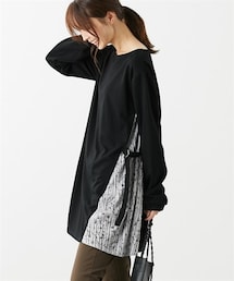 nissen | 重ね着風カットソーチュニック(選べるデザイン)(チュニック)