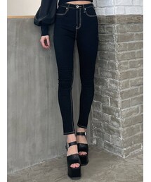 GYDA | ハイウエストワンウォッシュパンツ(デニムパンツ)