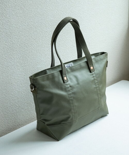 URBAN RESEARCH Sonny Label（アーバンリサーチサニーレーベル）の「POLER　WASABI&POLER Durable Tent Tote S（トートバッグ・メンズ・BLACK/GREEN・One）」の8枚目の写真