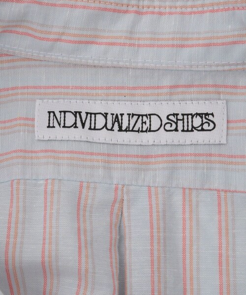 ADAM ET ROPE'(アダムエロペ)の「【INDIVIDUALIZED SHIRTS for SALON】別注ストライプシャツ L.BLUE BASE ORANGE ST(シャツ/ブラウス・レディース・ブルー系・F)」の10枚目の写真