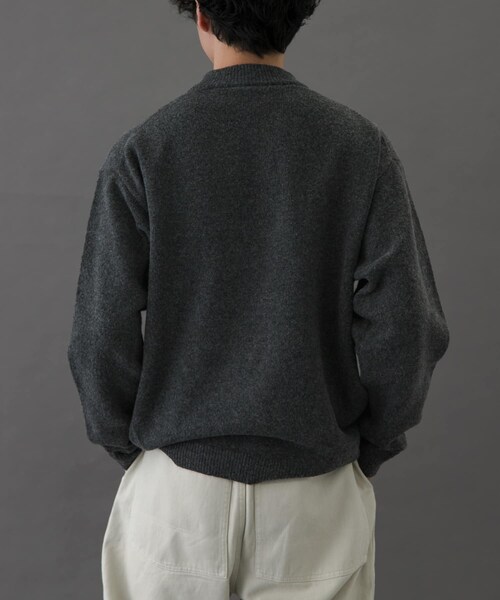 URBAN RESEARCH DOORS(アーバンリサーチドアーズ)の「FORK&SPOON Ricotta モックネックニット(ニット/セーター・メンズ・BROWN/GREEN/CHARCOAL・4/5)」の9枚目の写真