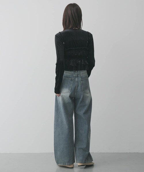 SENSE OF PLACE by URBAN RESEARCH（センスオブプレイスバイアーバンリサーチ）の「スタッズフラットシューズ（パンプス・レディース・BLACK/BEIGE・S/M/L）」の19枚目の写真